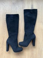 Högl Wildleder Stiefel Schwarz Gr. 38,5, Top Zustand!