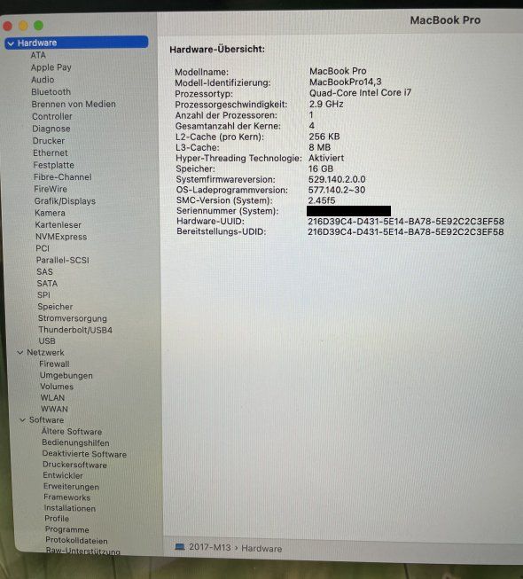Apple Portables: MacBook Pro (15'', Mid 2017) – D'occasion à Zürich par ATP_Zuerich_AG 8