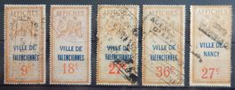 Frankreich AFFICHES Marken Lot mit alten Werten I