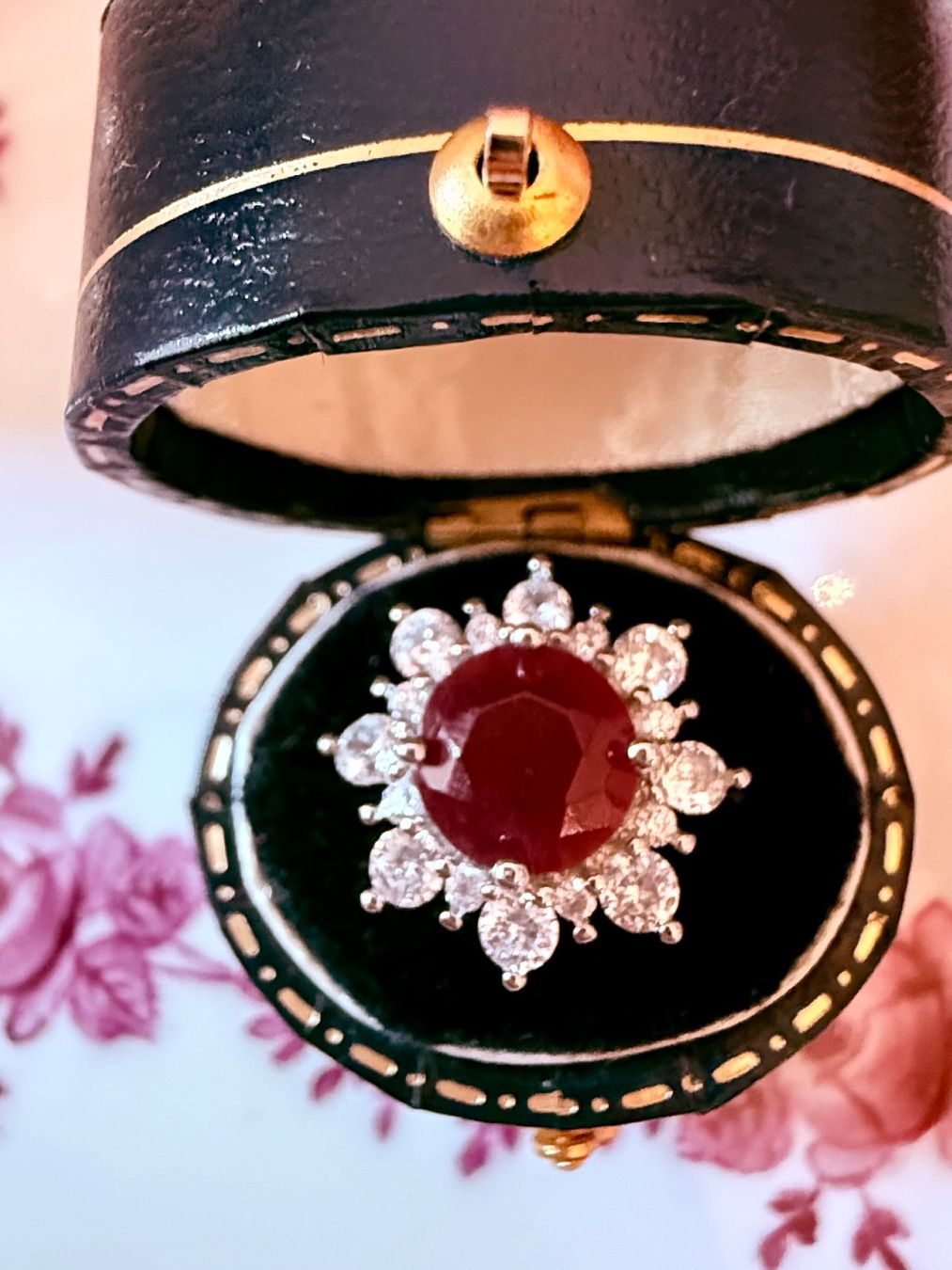 Ringe: Bague fleur rubis – Neu und originalverpackt aus St-Maurice von Sandrinette123 2