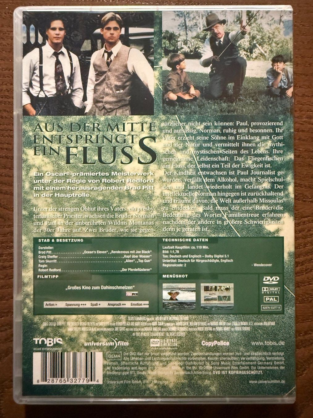 Tutti i DVDs: Aus der Mitte entspringt ein Fluss – Usato da Zürich venduto da FilmFreunde 1