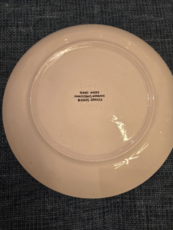 Assiettes: Handbemalter Keramikteller, Griechenland, Vögel – D'occasion à Basel par Ab_cha 1