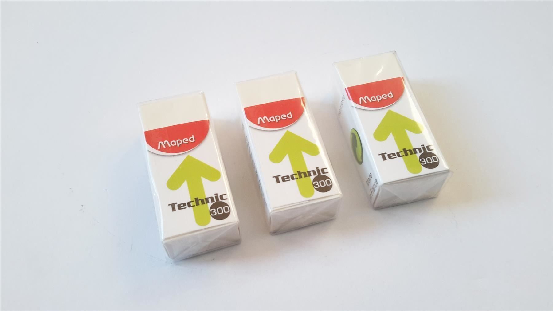 Altro in Scrittura & Disegno: Radiergummi, 3er-Set, Maped Technic 300 – Nuovo e nell'imballaggio originale da St. Gallen venduto da cointec 1