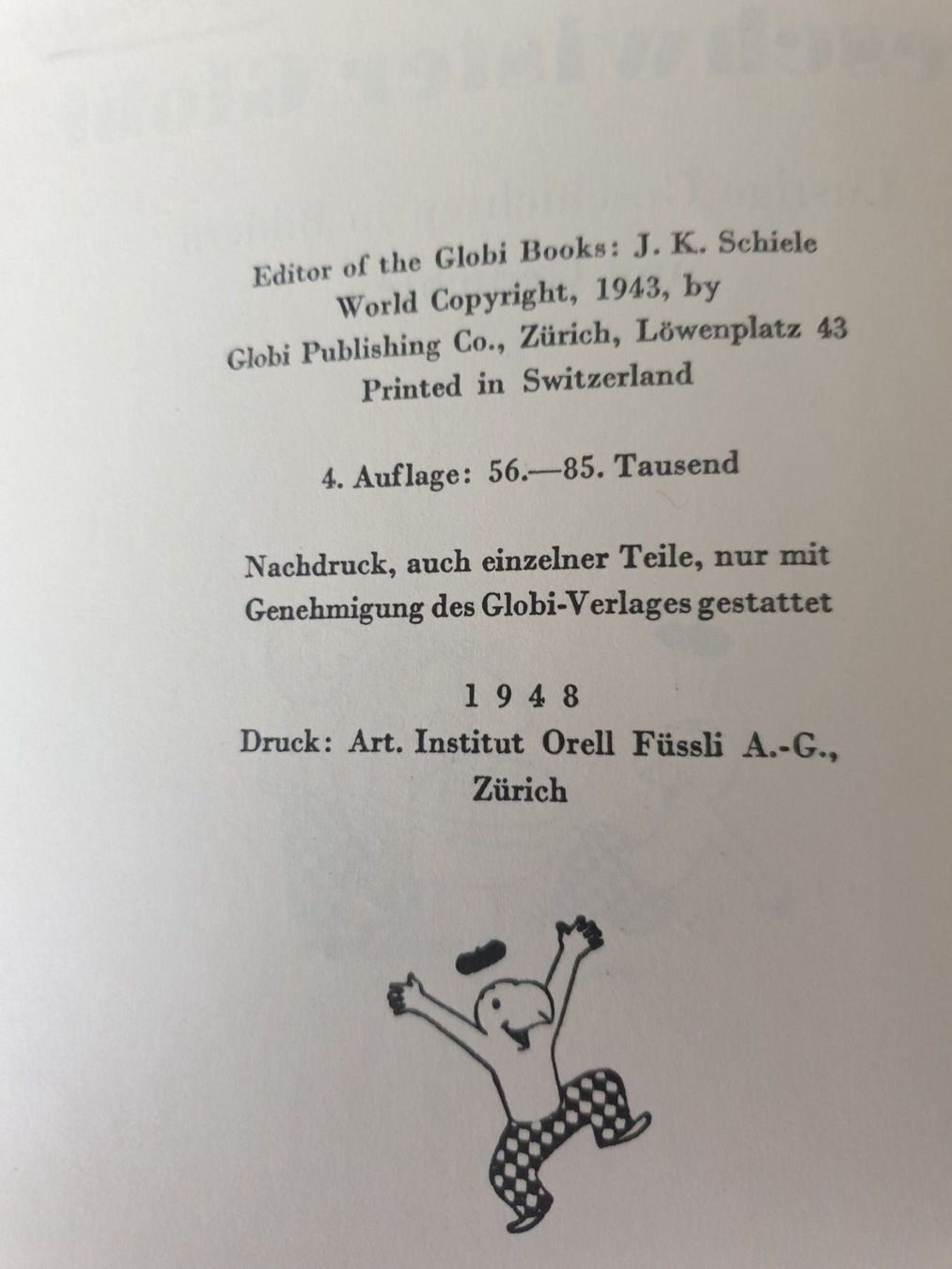 Bücher: Geschwister Globi 4.Auflage 1948 – Gebraucht aus Zürich von Ralaualiyas 3