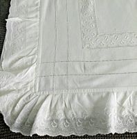 2 vintage Baumwolle Leintücher