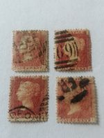 4mal One Penny Reds 1864 bis 1881 