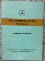 Betriebsanleitung Mercedes Typ 190 D
