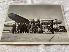 Swissair souvenir d’un vol à Genève Cointrin 18 x13 original