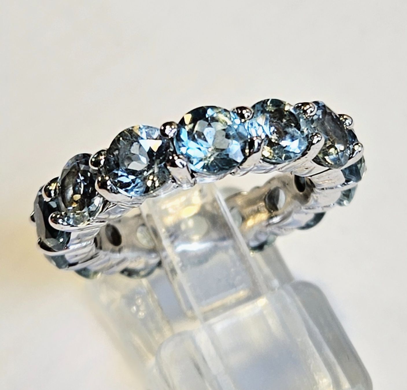Ringe: Aquamarin Eternity Ring – Neu (gemäss Beschreibung) aus Zürich von Benedikt21
