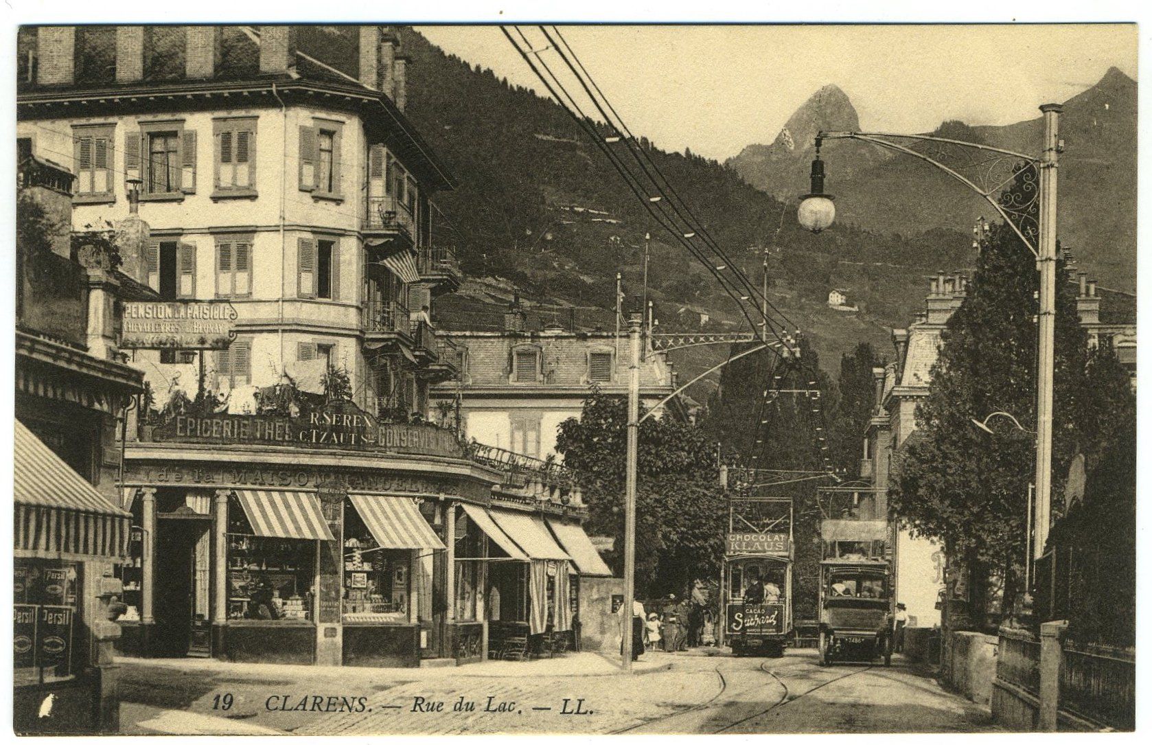 Cartoline postali: CPA/ AK Clarens. Tramway. – Usato da Versoix venduto da HELVETICA_1