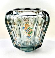 Geschliffene Art Déco Glasvase, wohl J. Oertel/Haida ~1930