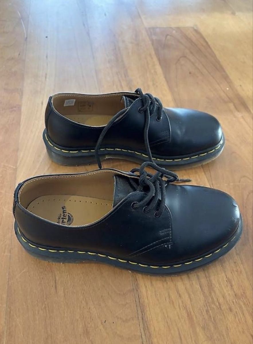 Dr. Martens Chaussures hommes: Dr. Martens Halbschuhe schwarz Leder – D'occasion à Zürich par HeliK 1