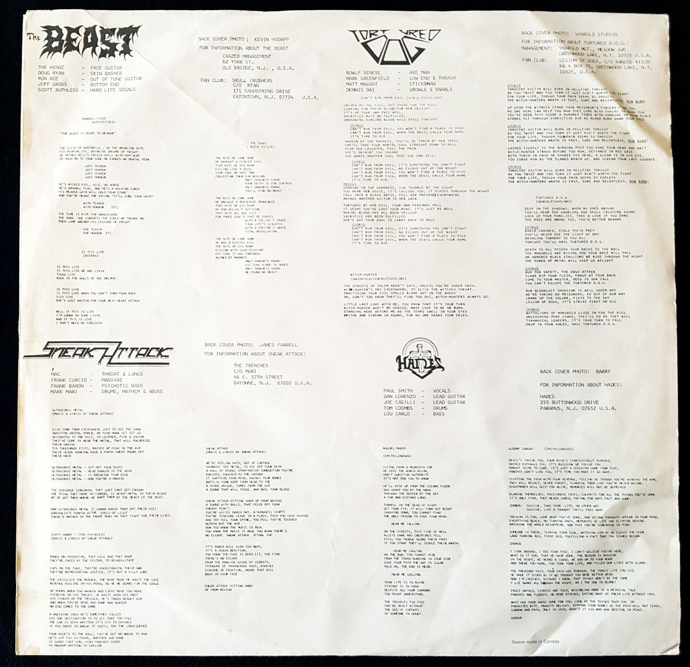 Dischi in vinile: Born To Metalize - LP - 1984 - US First Press - Megaforce – Usato da Uster venduto da Zardodel 7
