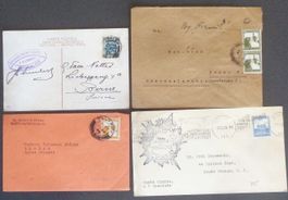 PALESTINE: 4 pièces postales des années 1926 à 1948