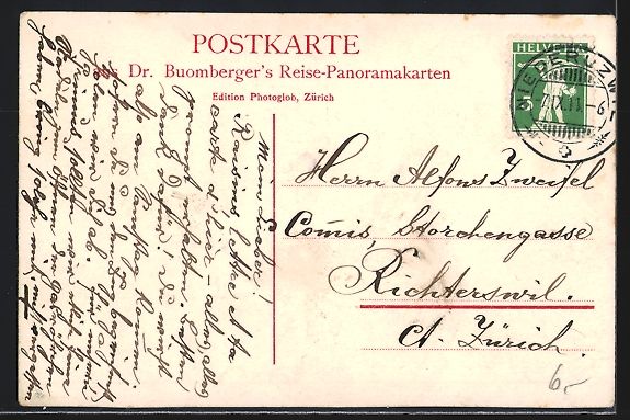 Cartoline postali: AK Brunnadern, Teilansicht mit Kirche – Usato da Berlin venduto da bartko-reher 1
