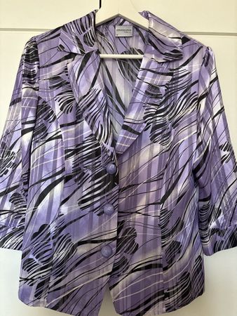 Hermann Lange Collection - Blazer, Gr. 38, Lila/Schwarz