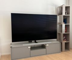 TV Möbel grau / taupe 154 cm mit Regal guter Zustand