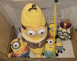 Minions Stofftiere Set 6 Stk. verschiedene Grössen. Sehr gut