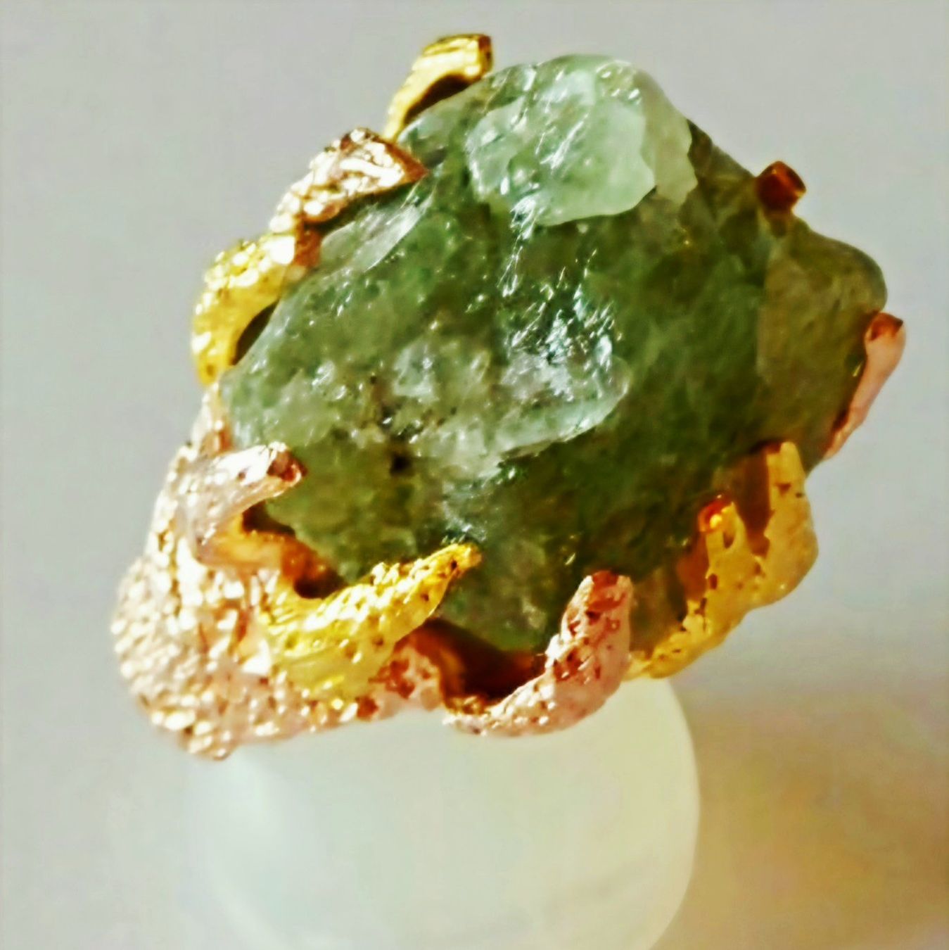 Bagues: Naturbelassener Peridot Ring – Neuf (Voir description) à Zürich par adriben 1