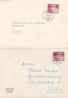 1921/77, 8 CH-Belege mit versch. Stempel