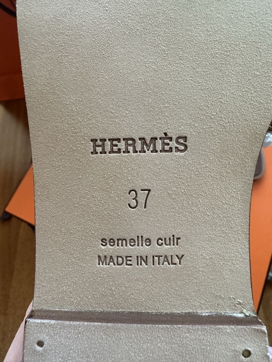 Hermès Scarpe da donna: Hermes Oran gold 37 – Nuovo e nell'imballaggio originale da Kilchberg ZH venduto da cruella 3
