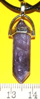 Halskette 23F – Säule – Amethyst – ca. 3,3 cm