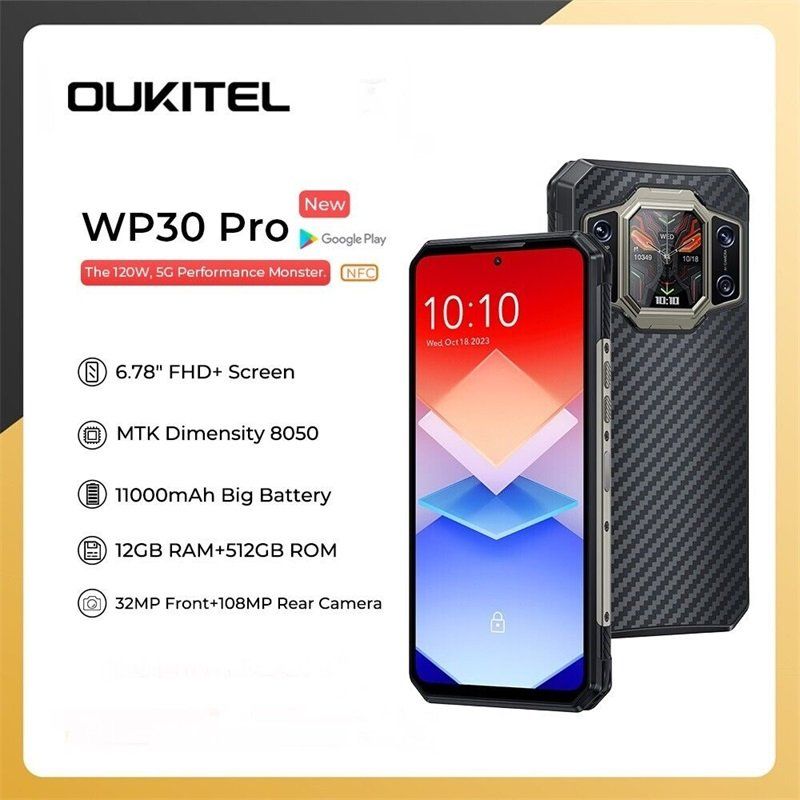 Handys / Smartphones: Oukitel WP30 Pro 5G Android 13 Robustes Telefon 12GB+512GB – Neu und originalverpackt aus Malans GR von BUYBEST-Schweiz