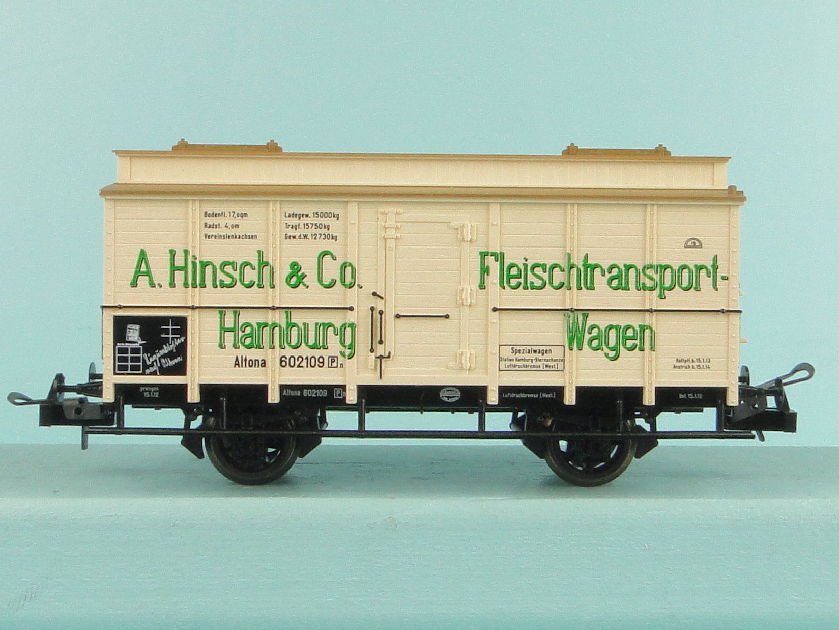 Trix Modellini di ferrovie: Trix H0 23538 Güterwagen Hinsch & Co – Usato da Bülach venduto da cann11 3