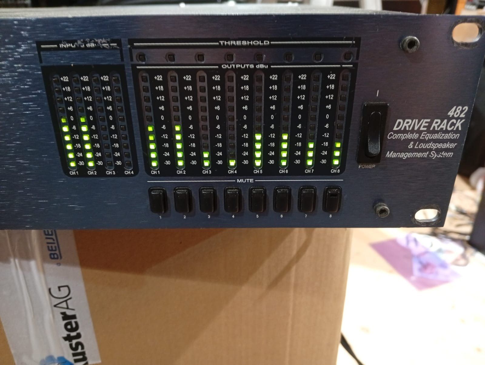 Dbx Equalizzatori: DBX Drive Rack 482- 4 Way Stereo Prozessor – Usato da Koppigen venduto da connect1