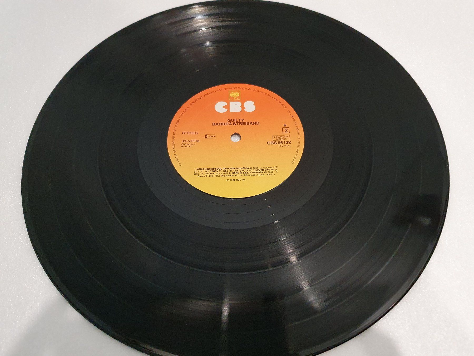 Dischi in vinile: Streisand – Guilty – Usato da Uster venduto da Vinyl-Leidenschaft 7