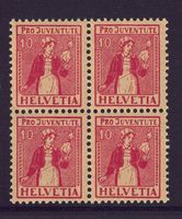 Pro Juventute, 1917 / J9, 4-Block,TOP-Zustand!  postfrisch**
