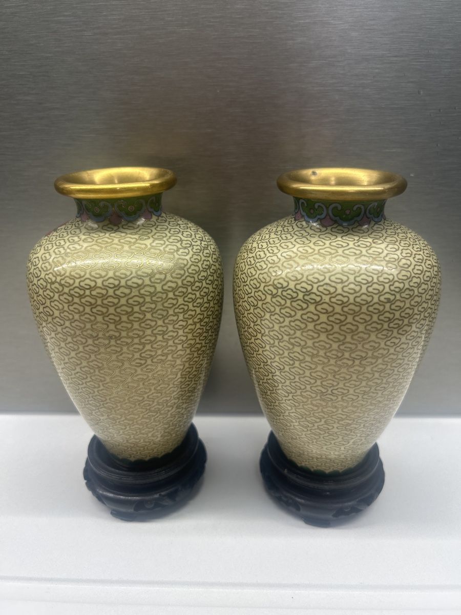Vasi & Recipienti: Vases cloisonnés chinois - JINGFA – Usato da Champex-Lac venduto da Kenzoonyx 1