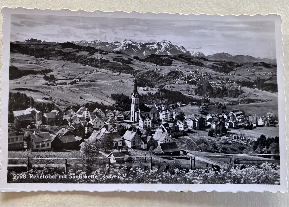 Cartoline postali: AK Rehetobel mit Säntiskette – Usato da Utzigen venduto da Lasagne99
