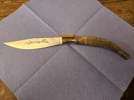 Boiccu Arbus Sardegna lama 17 cm manico monolitico in corno