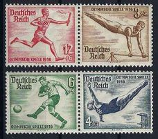 Deutsches Reich1936 Zusammendrucke postfrisch mit Falzspuren