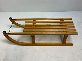 Davos Holzschlitten ORIGINAL 90cm Wintersport