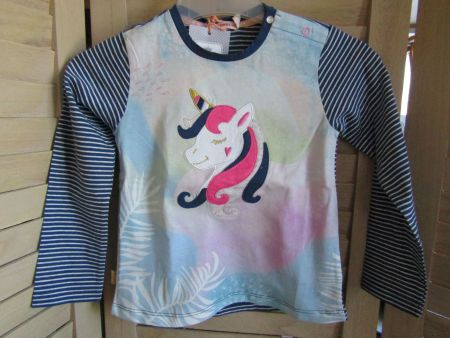 Gr. 104, T-Shirt "Unicorn" mit grosser Applikation, super!