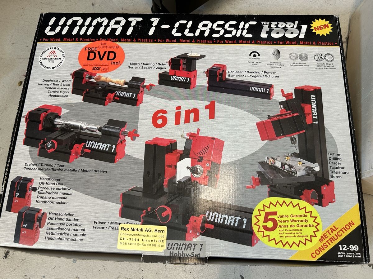 Alle Maschinen: Unimat 1 Classic – Neu (gemäss Beschreibung) aus Zürich von BashasBrockenhaus