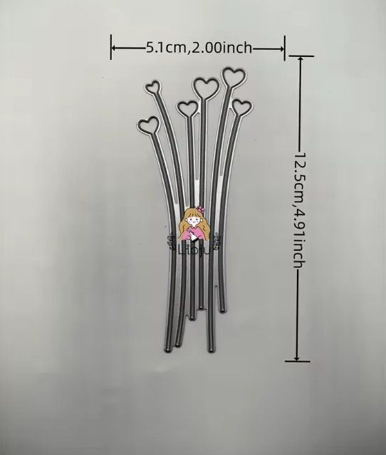 Sciablone: Neues Stanzschablonen-Set Herz-Stäbli – Nuovo e nell'imballaggio originale da Effretikon venduto da wenuss 3