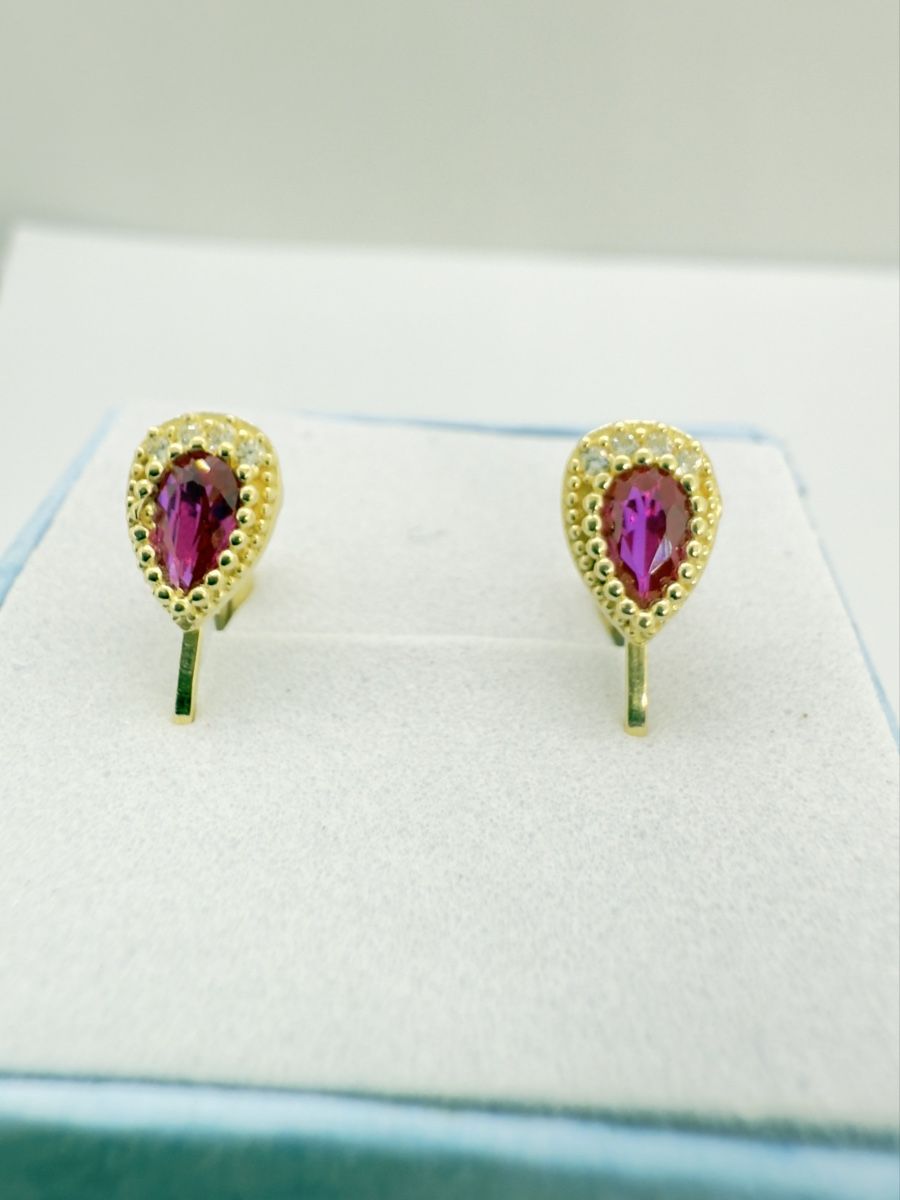 Orecchini pendenti & Orecchini a lobo: 750/18 Karat Gold Ohrstecker NEU – Nuovo e nell'imballaggio originale da Murg venduto da MTGold