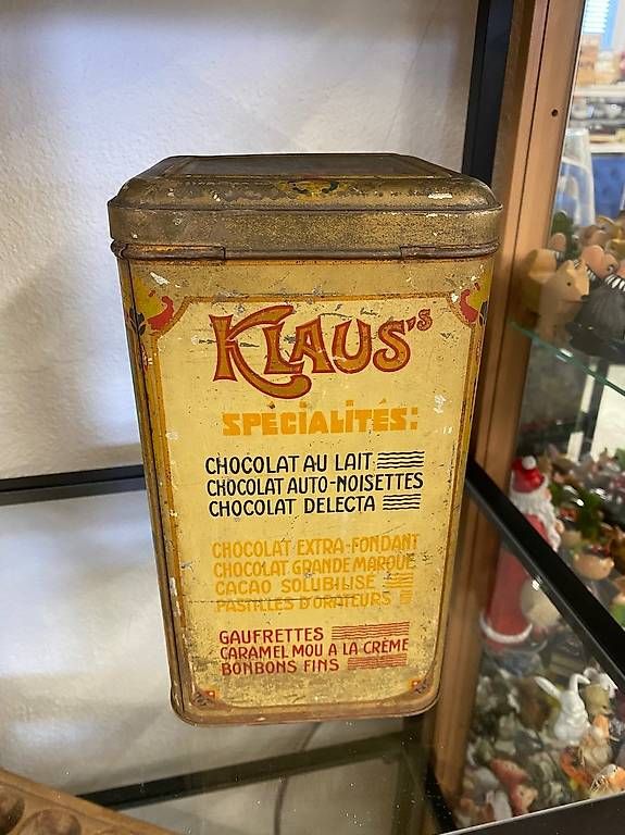 Tutte le decorazioni: Wunderschöne alte Blechdose "Klaus`s Bonbon Russes" – Usato da Steinhausen venduto da einzelstueck-brocki 1