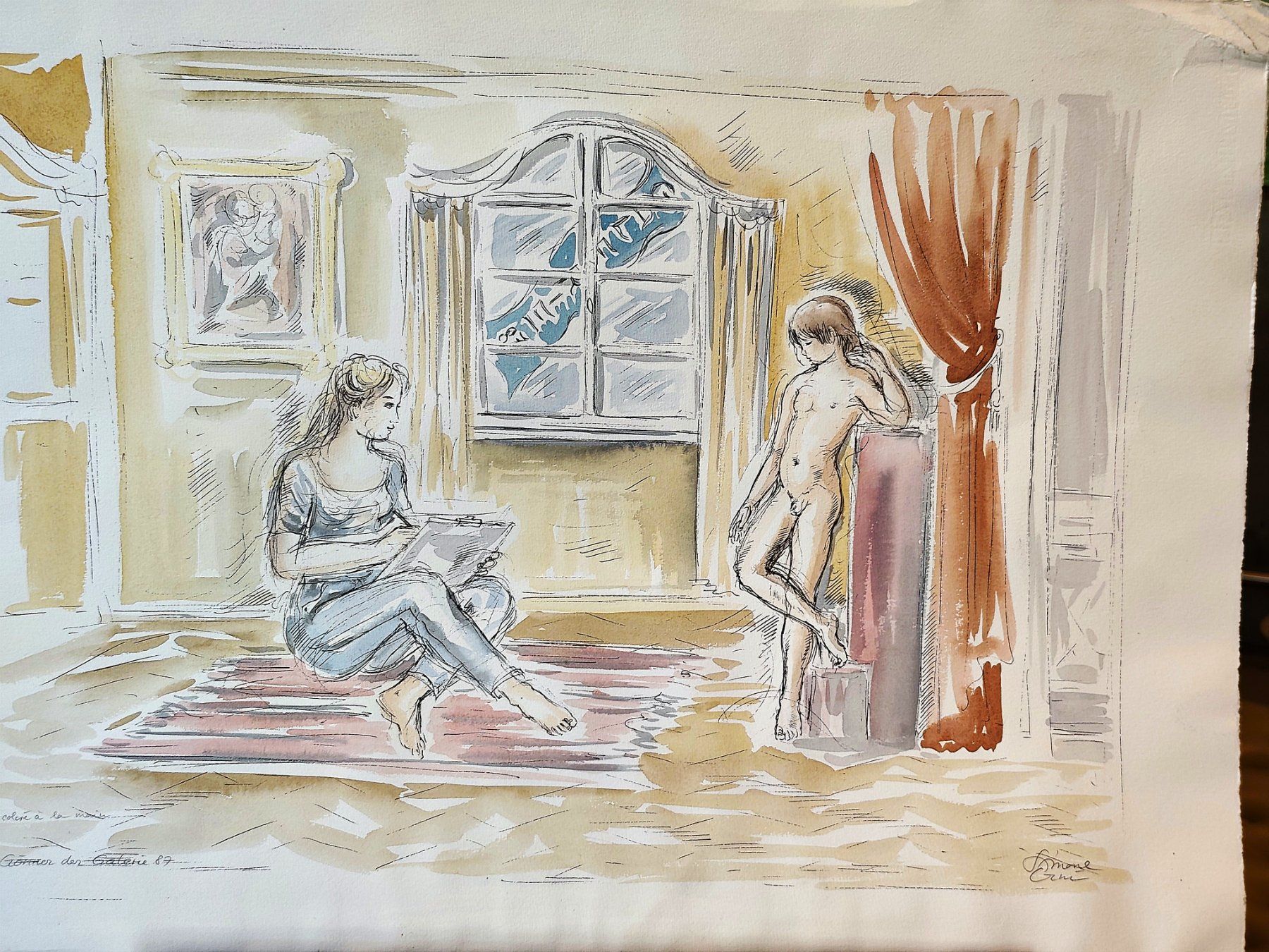 Foto & Immagini: Simone Erni Original Aquarell – Usato da Zürich venduto da Top-Deal-Schweiz