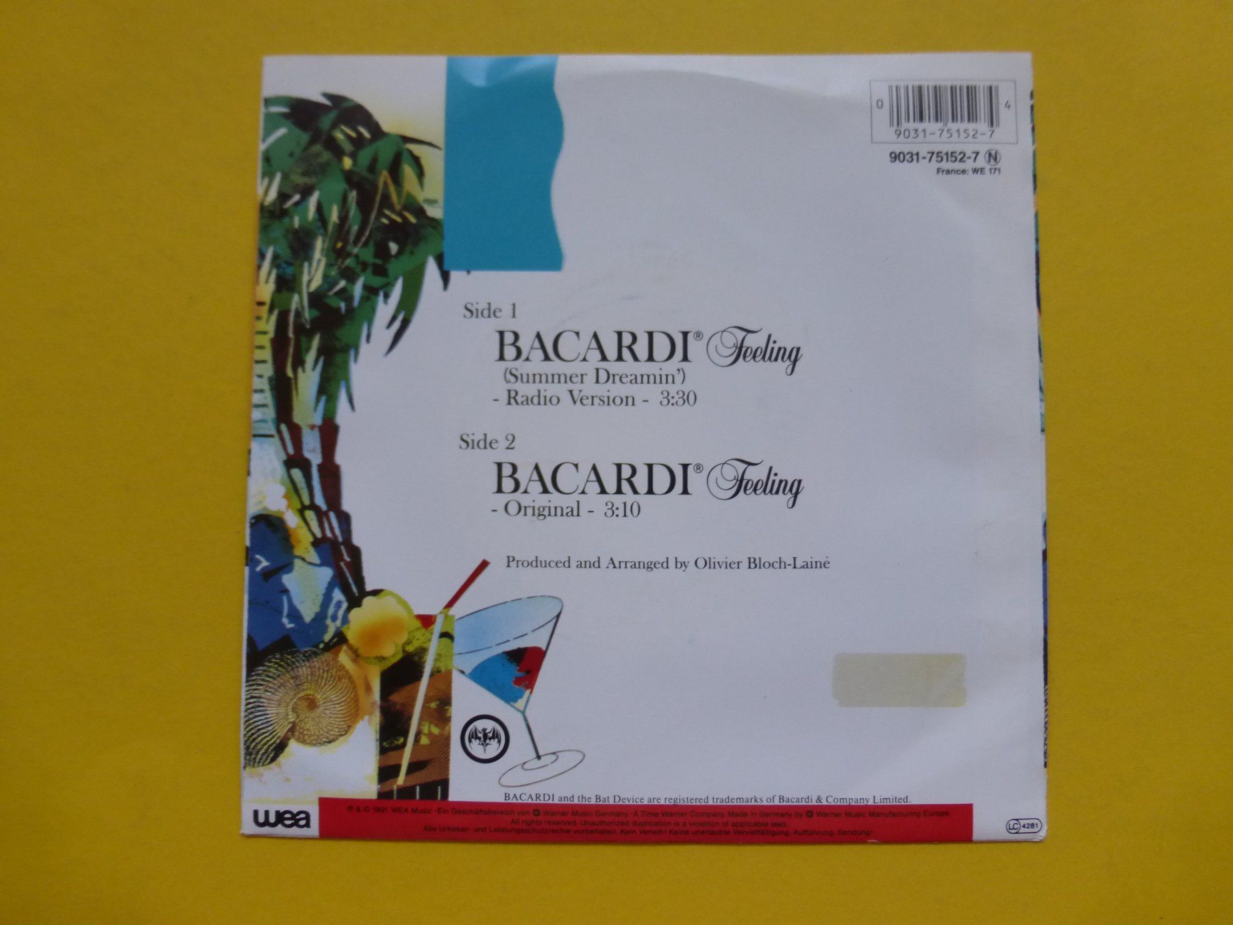 Dischi in vinile: Kate Yanai – Bacardi Feeling – Usato da Zürich venduto da Swiss57 1
