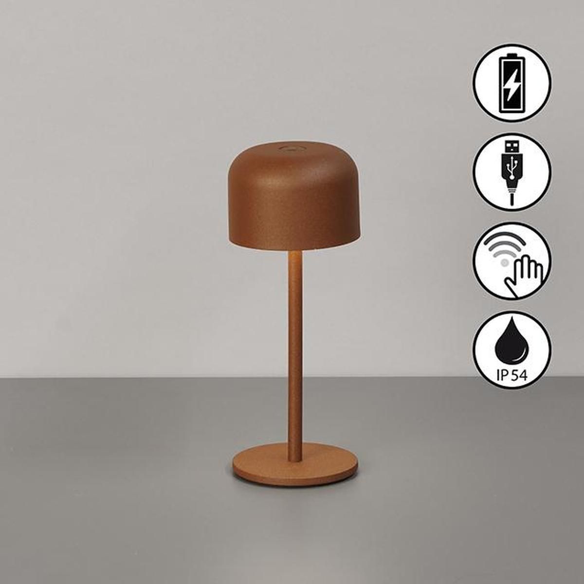 Lampen: LED Aussen Tischleuchte Rost, 22 cm Höhe – Neu (gemäss Beschreibung) aus Kreuzlingen von Smart-Light