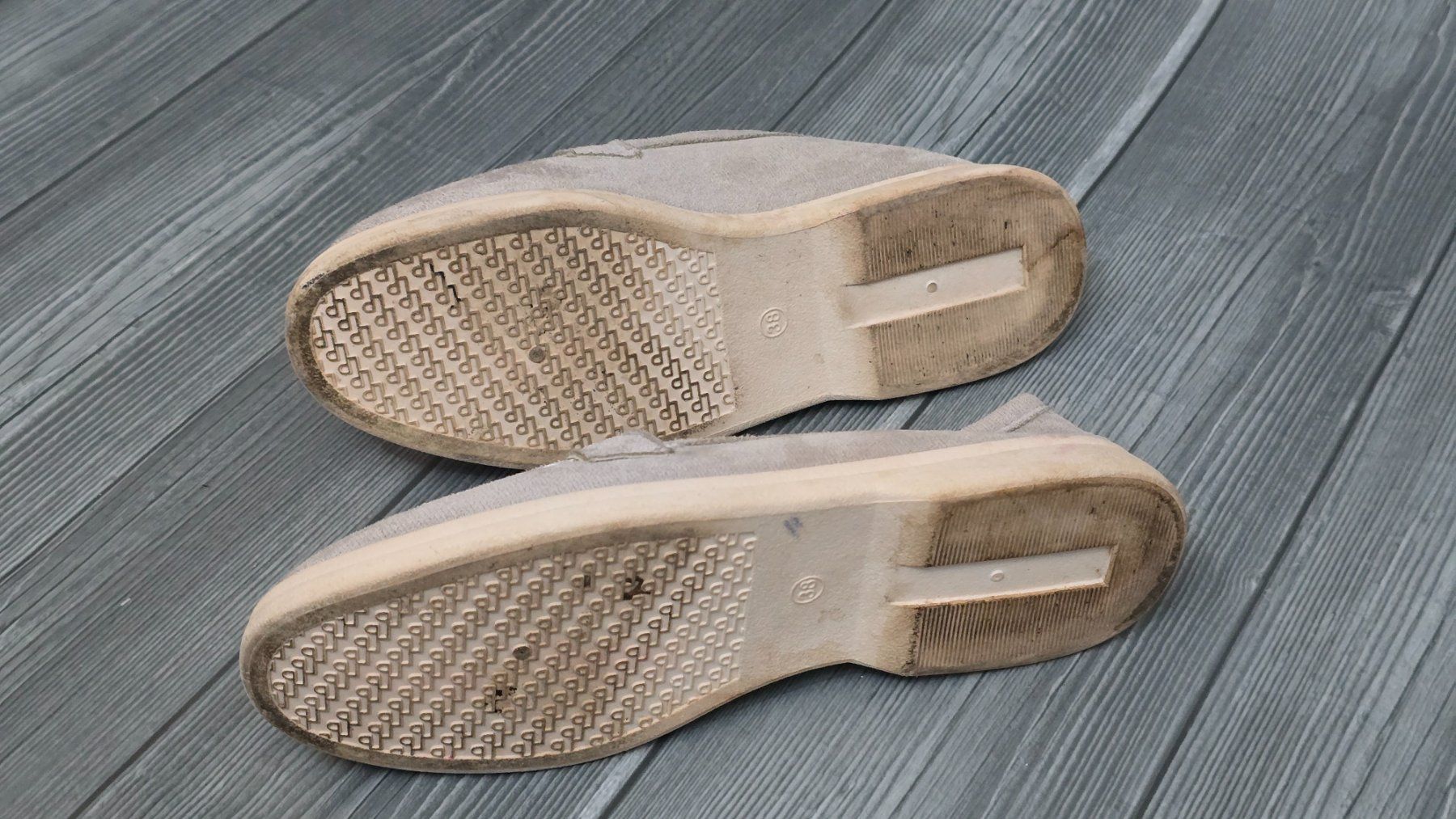 Scarpe da donna: Loafer in Wildleder Optik - 38 - Taupe / Hellgrau – Usato da Thalwil venduto da VitaMini 6