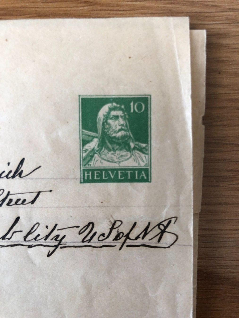 Alle Briefmarken: Bedarfsbrief mit Aufdruck Tell – Gebraucht aus Landquart von interesse63 1