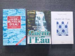 Lot de 3 livres sur l'eau et ses bienfaits