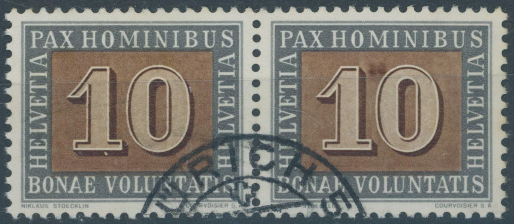Tutti i francobolli: 1945 - PAX - Abart - gestempelt – Usato da Schindellegi venduto da leecollect