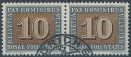 1945 - PAX - Abart - gestempelt