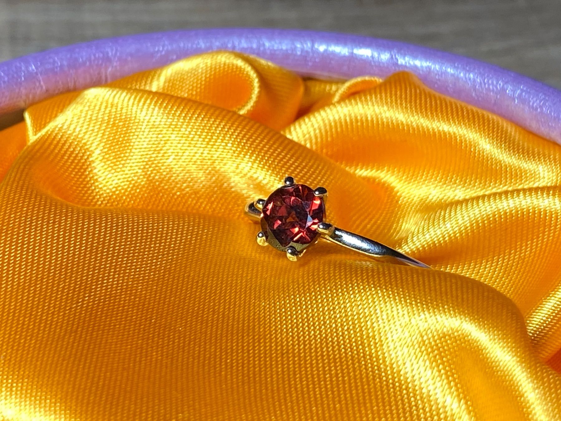 Ringe: Granat Ring Silber 925 vergoldet 💎✨ – Neu und originalverpackt aus Laax GR von Kiki-Kingdom2 8
